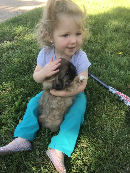 Creek Side Kennels Oberling KS kansas daughter and puppy